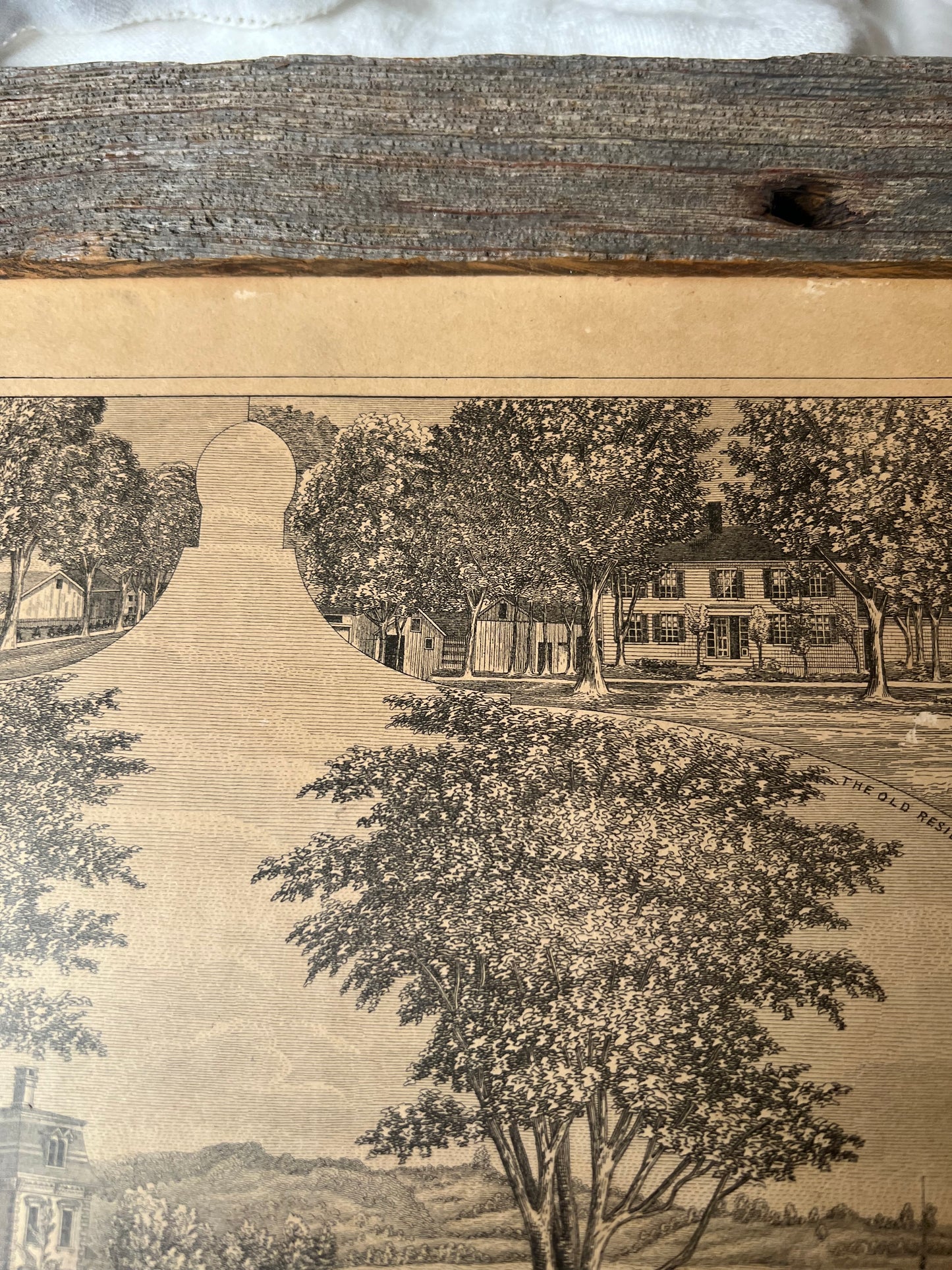 🖼️ Framed Print – Home of William Henry Dickson, Hatfield, MA (8x13.5")