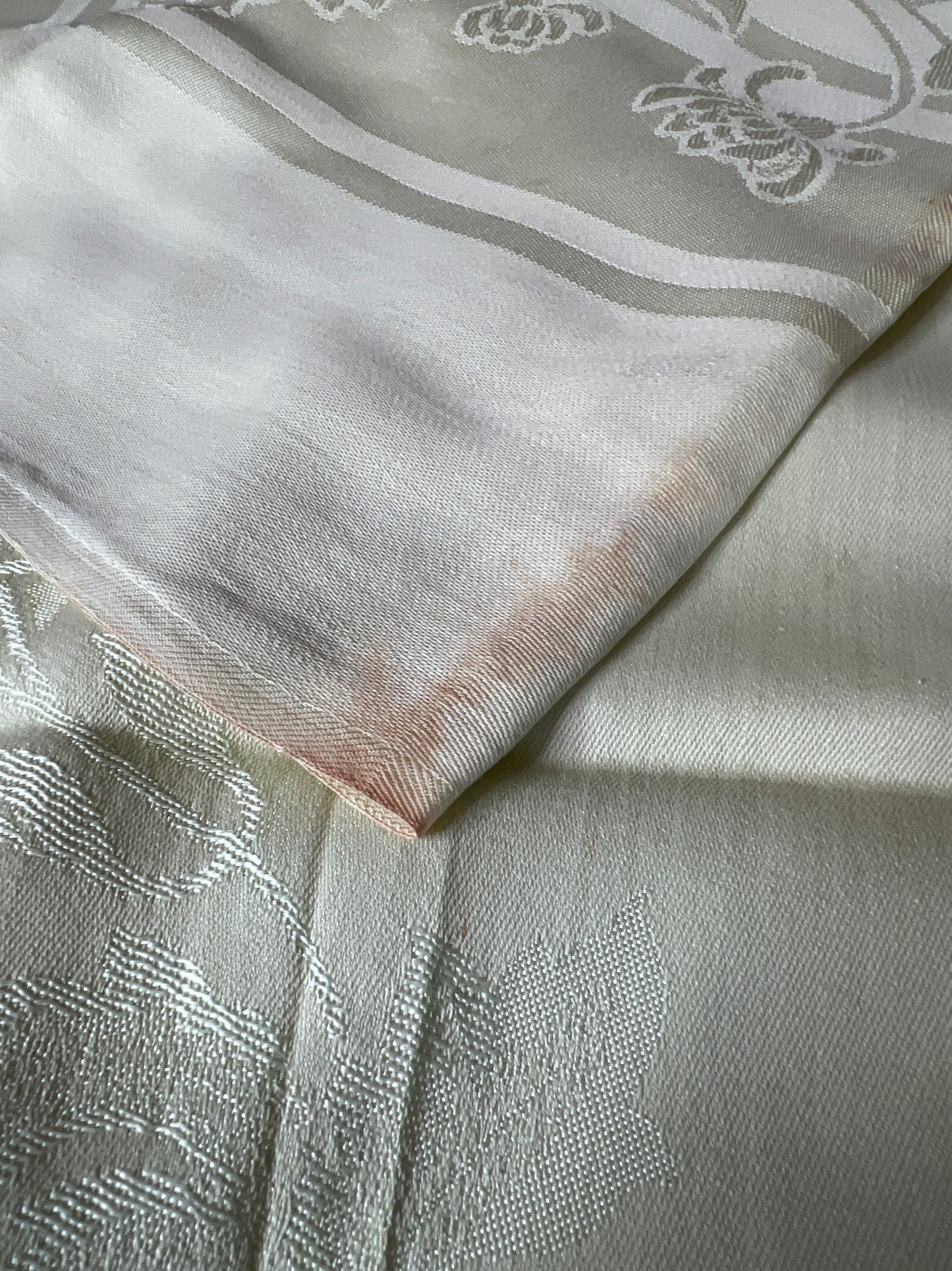 🌸 Vintage Dining Room Tablecloth – Floral & Leaf Design, 104" x 84"