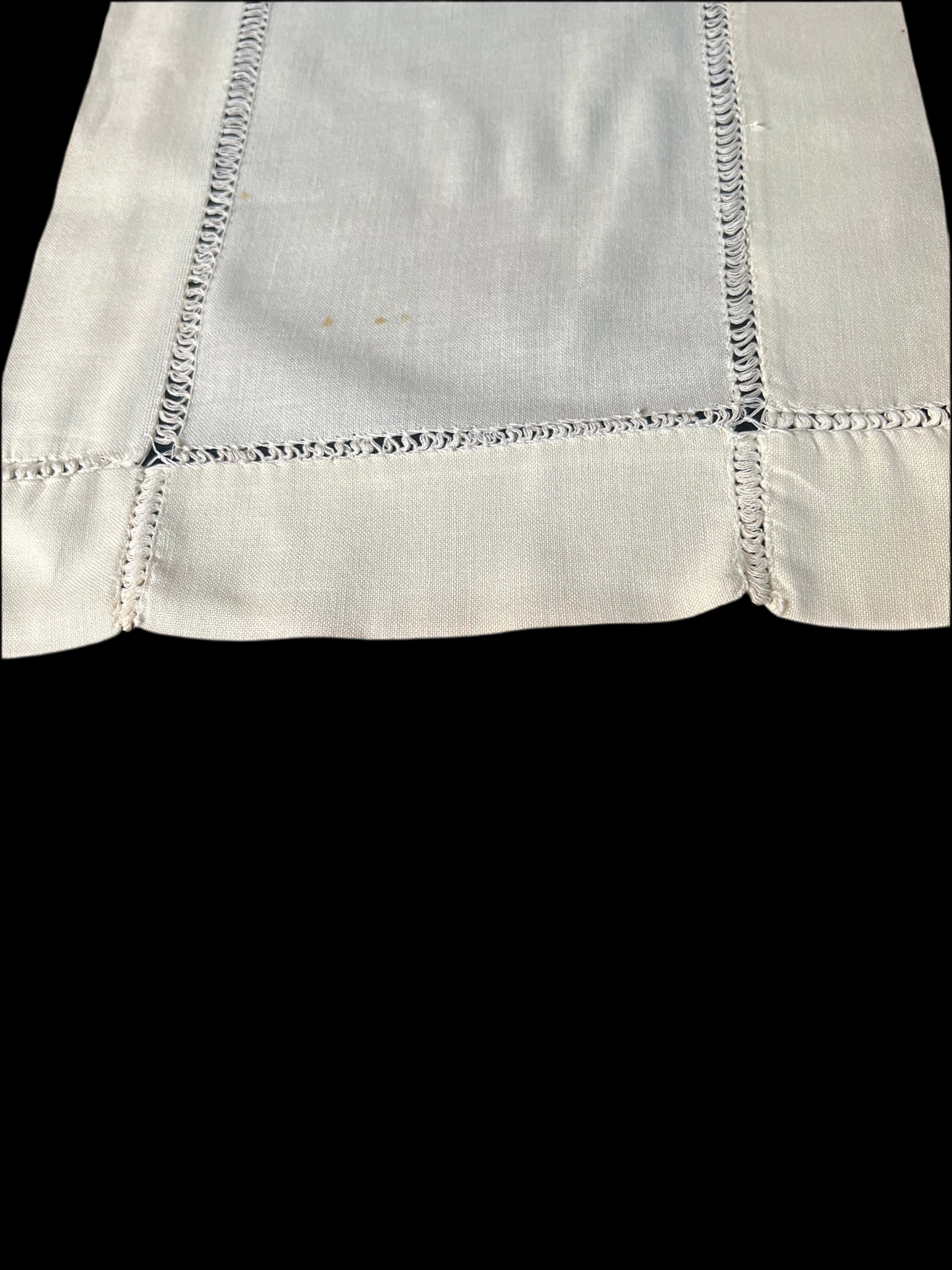 🍀 Vintage Irish Linen Table Runner 🕊️ Double Thick Edges | 12x44 inches 🌼